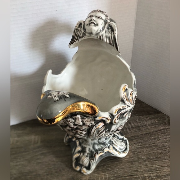 Vtg ELPA Alcobaca Cherub Vase - Picture 7 of 14